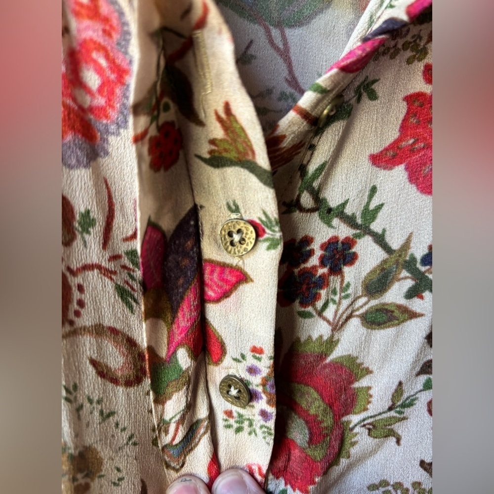 NWOT Benares Shirt/Dress Floral Tunic - Picture 7 of 11